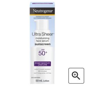 🔥10 for $100🔥 Neutrogena Ultra sheer moisturizing face serum sunscreen spf 50+